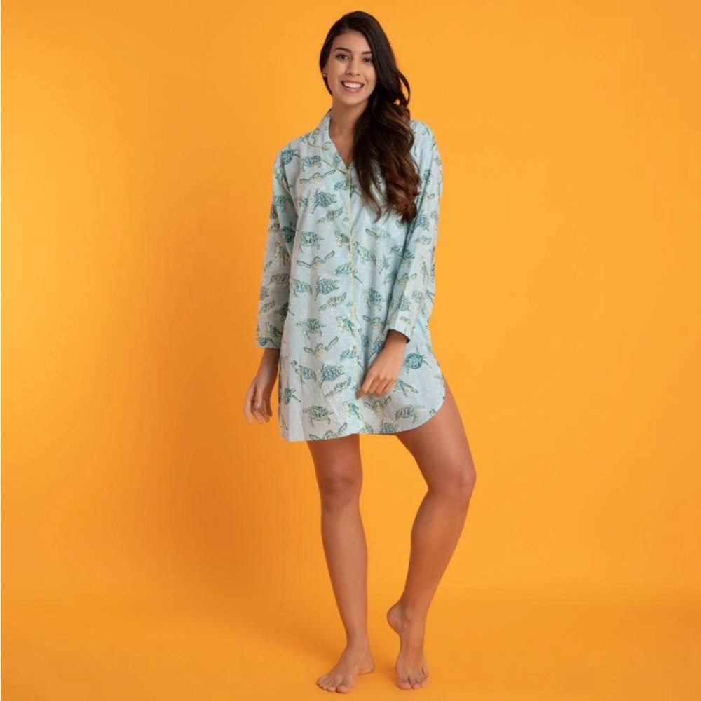 TURTLE NIGHTSHIRT 100% COTTON NEW IN ORIGINAL PACKAGING